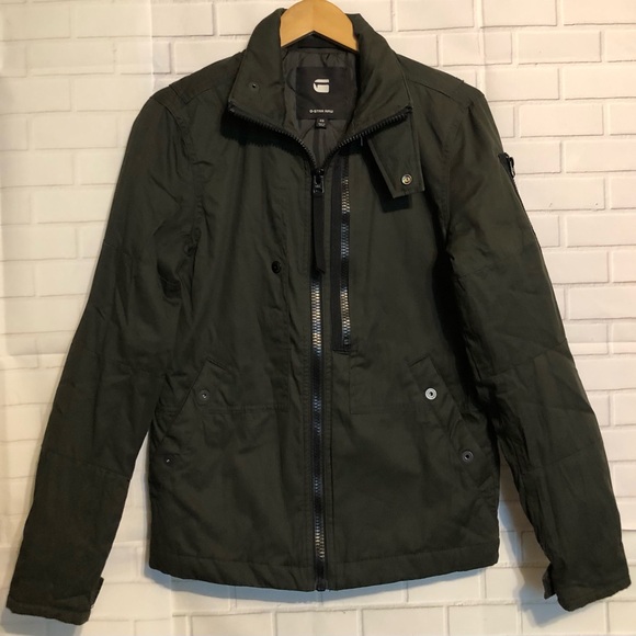 G-Star Raw Women's Utility Overshirt Dark Green Lined Zip Front Jacket XS - Picture 15 of 15